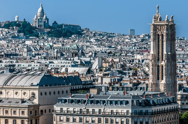 Hava paris cityscape görüntülemek Fransa — Stok fotoğraf