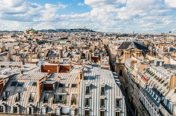 Antenn Visa paris stadsbilden Frankrike — Stockfoto