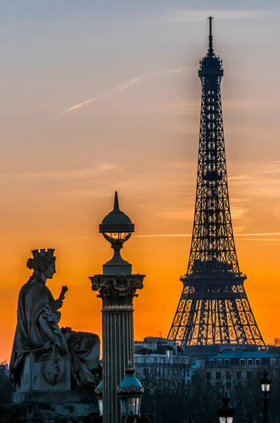 A torre eiffel paris cidade França — Fotografia de Stock