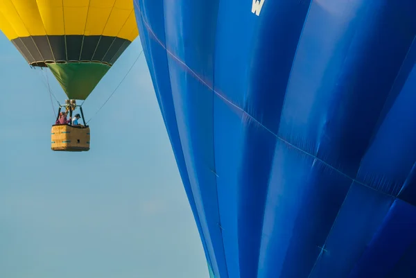 Mondial gorącym powietrzem balon reunion w Lotaryngii Francji — Zdjęcie stockowe