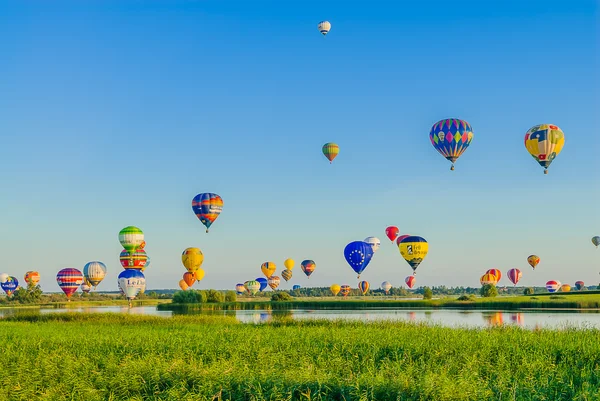 Mondial hot Air Ballon reunion in Lorraine France — Stock Photo, Image