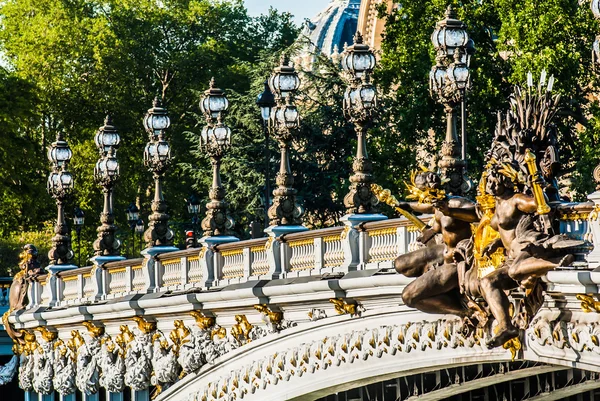 Pont Alexandre III Parigi città Francia Foto Stock