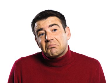 Beyaz adam Shrugging