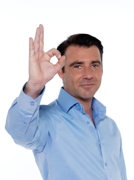 Man gesture okay — Stock Photo, Image