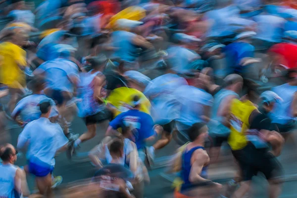 En movimiento desenfoque correr paris maratón francia —  Fotos de Stock