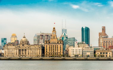 Çin shanghai bund waterfront hangpu Nehri