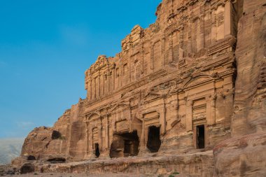 nabatean şehir Petra'dan Sarayı mezarda jordan