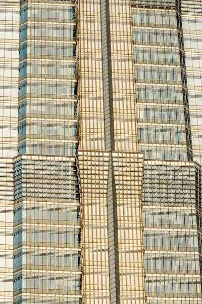 Arkitektur Detaljer jin mao tower pudong shanghai Kina — Stockfoto