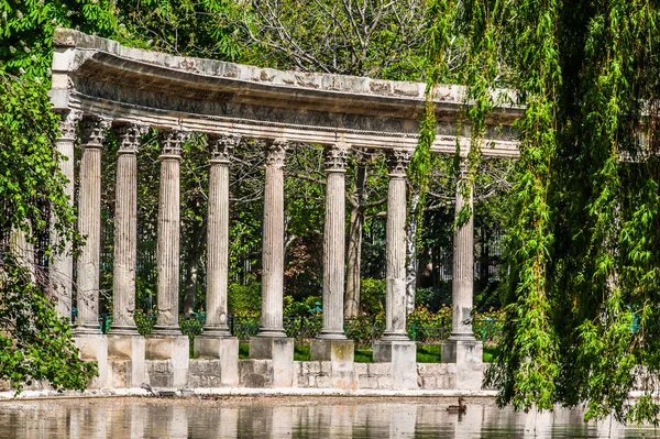Parc monceau kolommen Parijs stad Frankrijk — Stockfoto