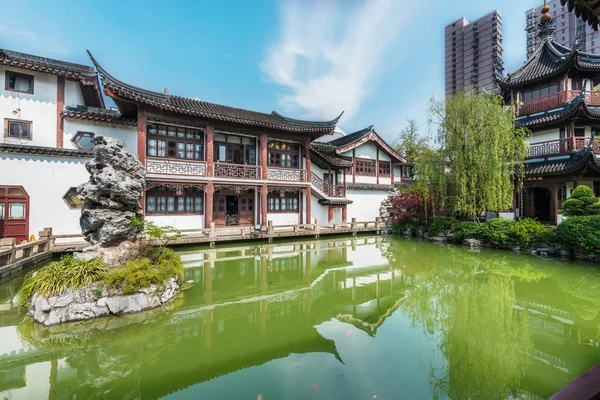 Wen miao Konfucius chrám v Šanghaji Číně — Stock fotografie