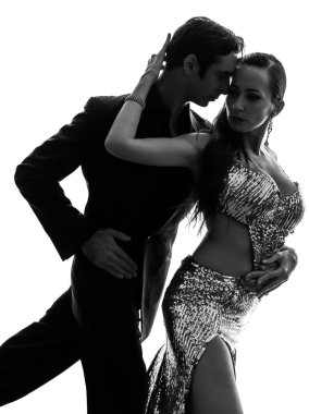 kaç adam kadını balo salonu dansçı siluet Aires'te