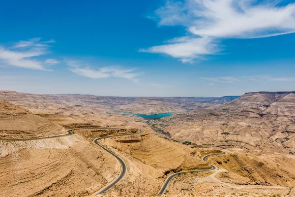 Kings way desert road dead sea jordan — Stockfoto