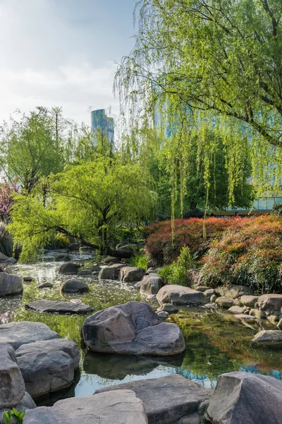 Malerischer Blick auf den Gucheng Park in Shanghai China — Stockfoto