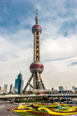 Oriental pearl tower pudong shanghai Çin