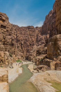 canyon wadi mujib jordan clipart