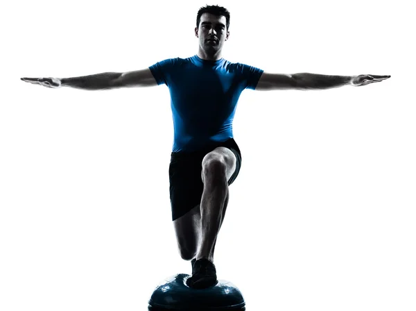 Man exercising workout fitness posture — Stock Photo, Image