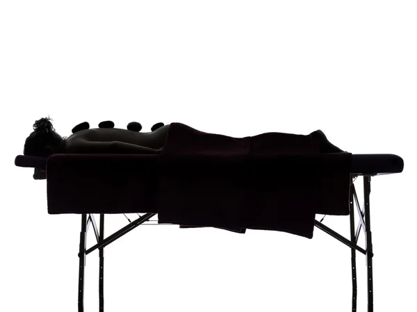 Terapia de masaje caliente lastones — Foto de Stock