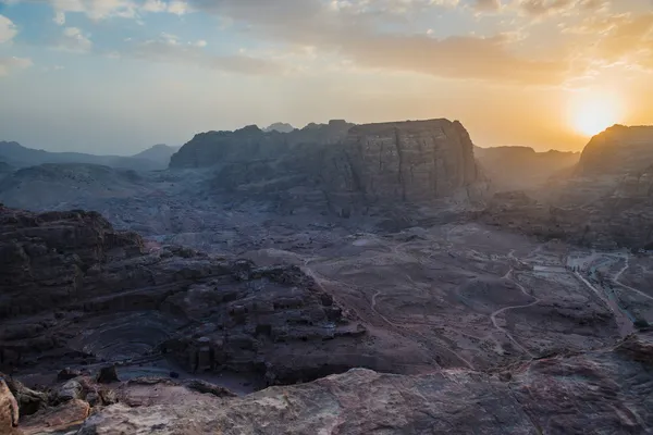 W Nabatejskie miasto petra jordan — Zdjęcie stockowe