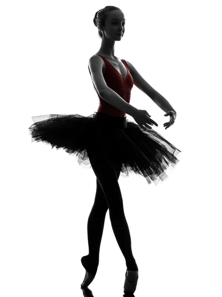 Young woman ballerina ballet dancer dancing — Stock Photo, Image