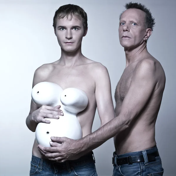 同性恋怀孕夫妇 — 图库照片