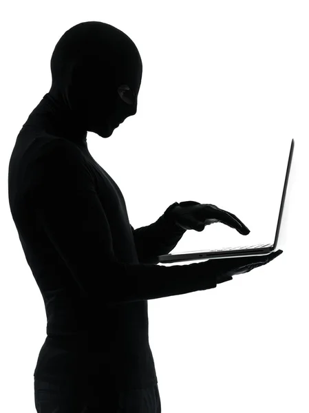 Dieb krimineller Computerhacker — Stockfoto