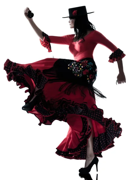 Mulher cigana flamenco dançarina dança — Fotografia de Stock