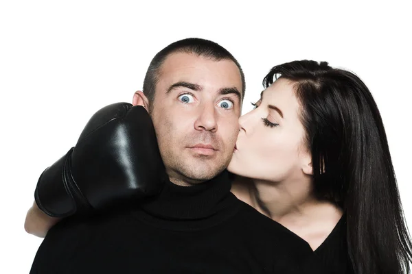 Couple conciliation conflict love dispute — Stock Photo, Image