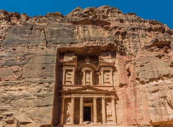 Al Khazneh or The Treasury in nabatean city of petra jordan — Stock Photo, Image