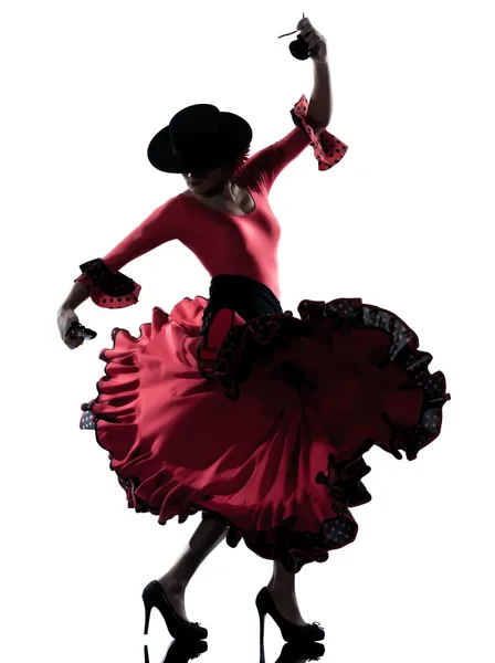 여자 집시 플라멩고 춤 댄서 스톡 사진
