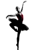junge Ballerina Balletttänzerin beim Tanzen