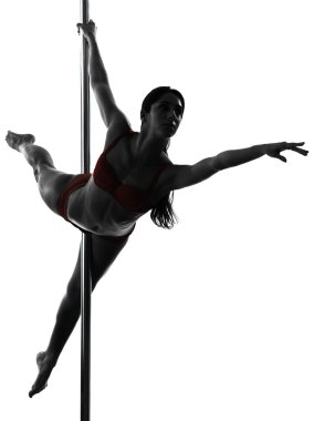 kadın pole dancer siluet