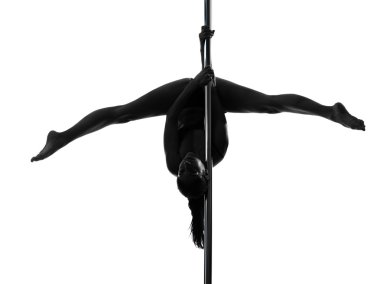 kadın pole dancer siluet