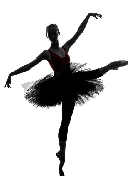 Ung kvinna ballerina dansare dansar — Stockfoto