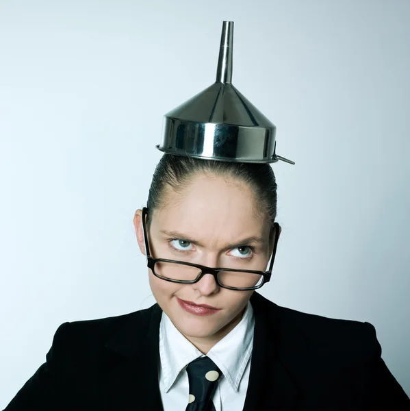 Loca mujer de negocios — Foto de Stock