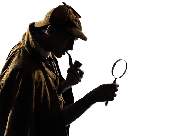 Sherlock holmes silhouette — ストック写真