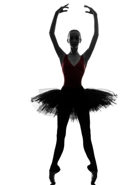 Ung kvinna ballerina dansare dansar Stockfoto