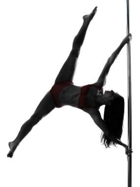 kadın pole dancer siluet
