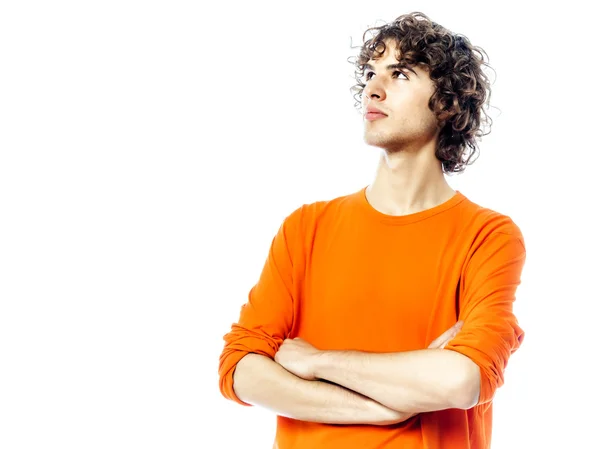 Jovem olhando para cima retrato — Fotografia de Stock