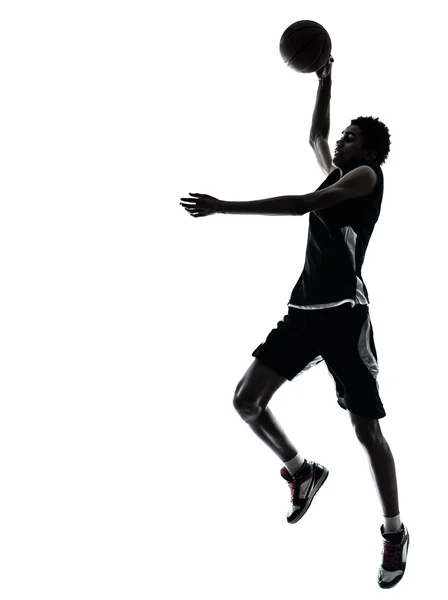 Silueta de jugador de baloncesto — Foto de Stock