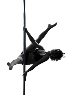 kadın pole dancer siluet