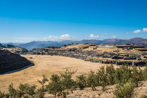 Sacsayhuaman ruinas peruanas Andes Cuzco Perú —  Fotos de Stock