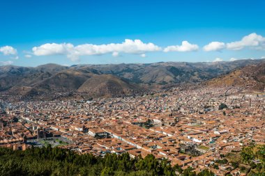 Cuzco cityscape Peru andes