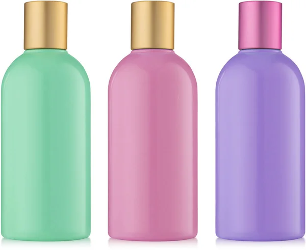 Render Perfume Bottle Different Colors — Stock Photo, Image