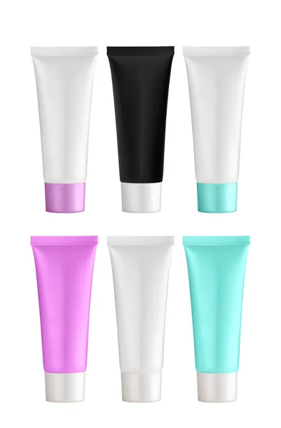 Render Cosmetics Bottles Tubes — Stock Photo, Image