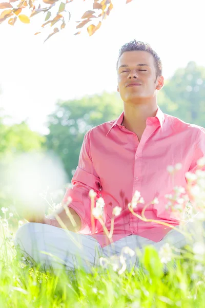 Primavera yoga — Foto Stock