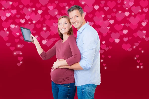 Valentine buyers pregnant — Stock Photo, Image