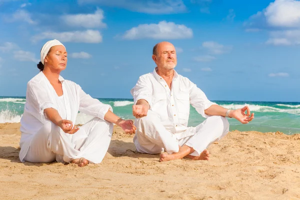 Relaxing senior couple — Stock Photo, Image