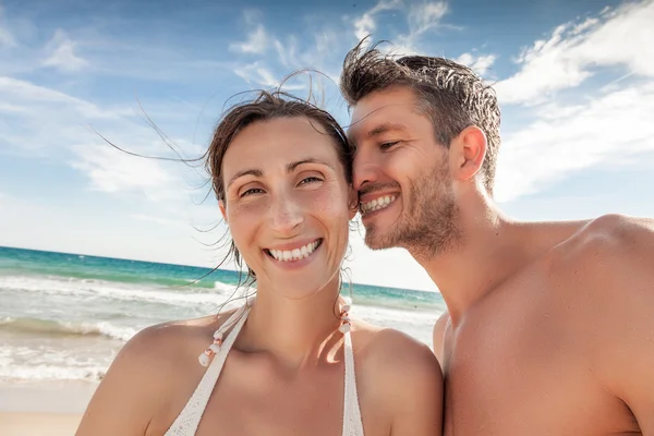 Carefree man and woman — Stock Photo, Image