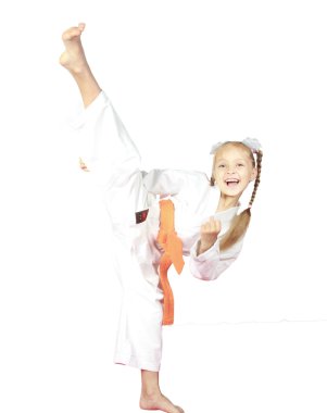neşeli kız karate