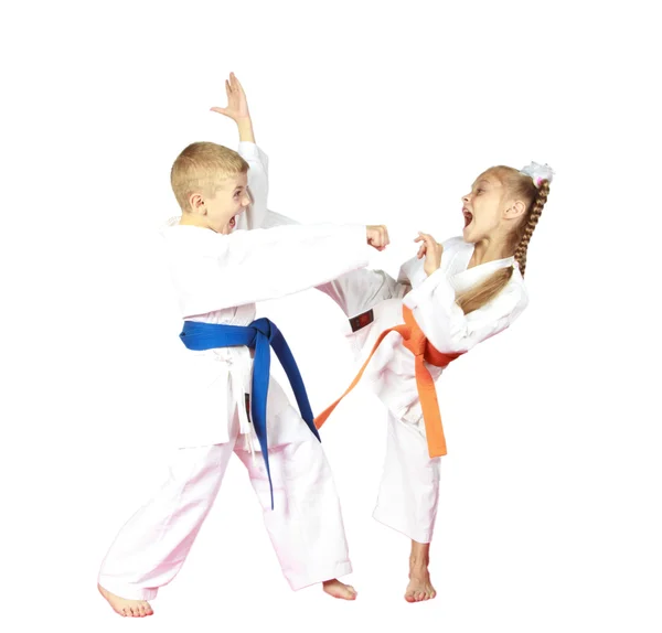 Beautiful sport karate — Stock Photo, Image